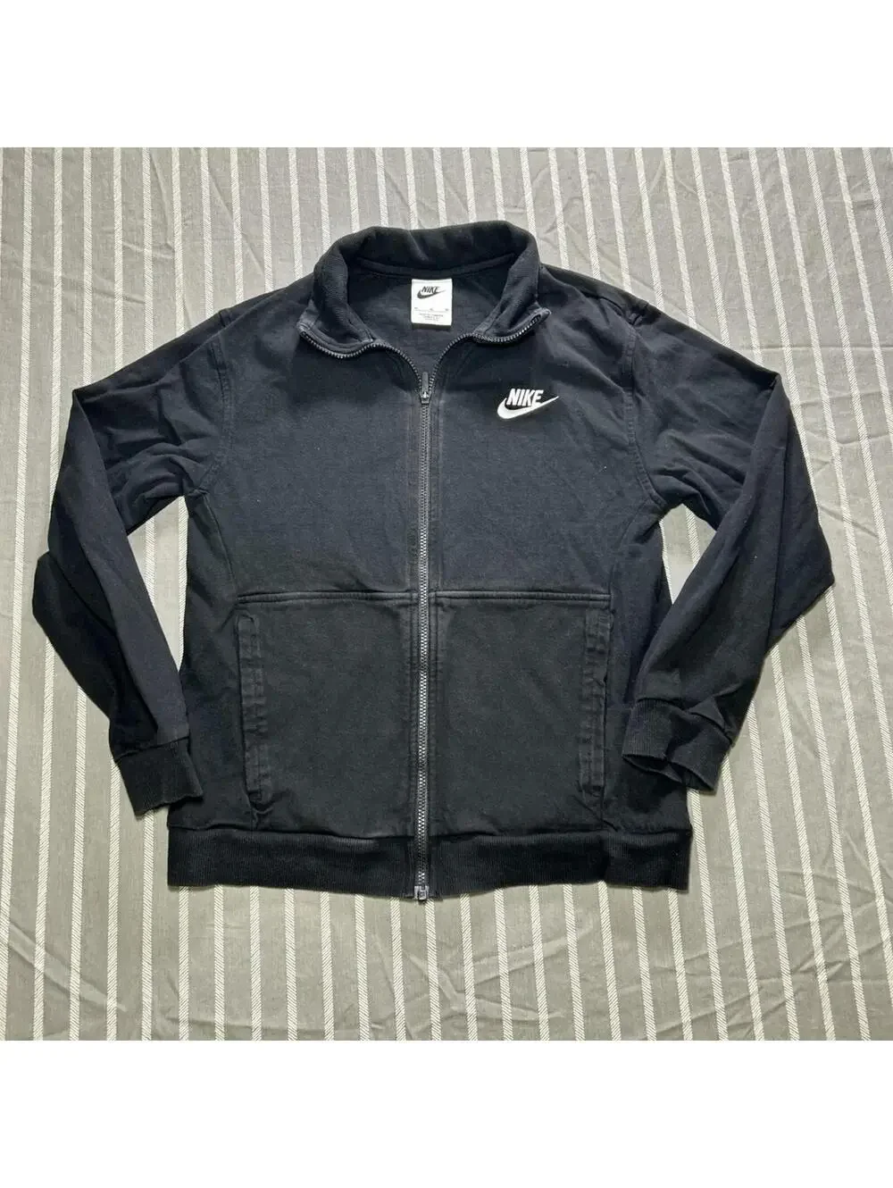 Nike Boys Full Zip Long Sweatshirt black Size Medium